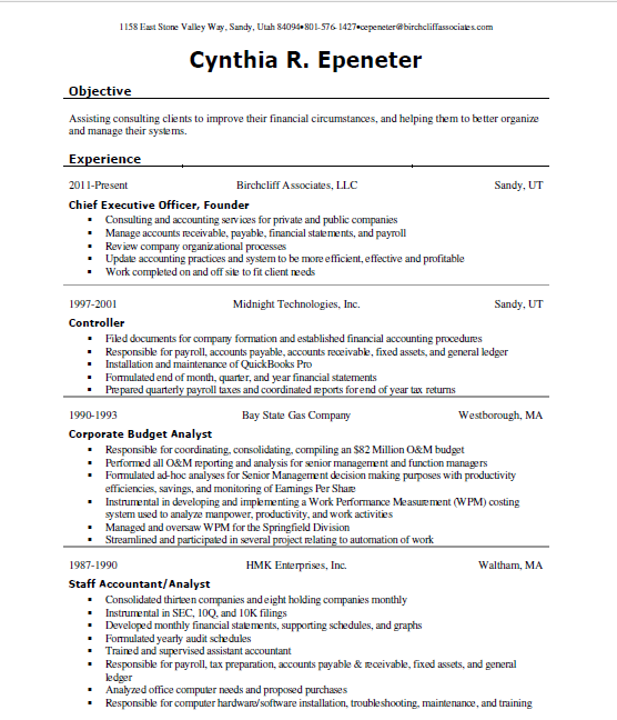 Picture of Resume